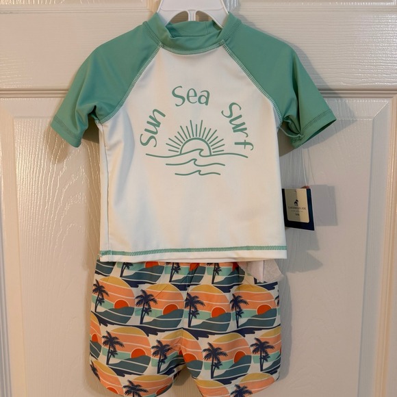 Other - Boys swim trunks and rash guard set